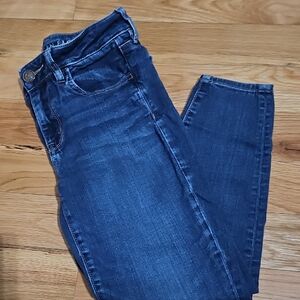 American Eagle Outfitters Dark Blue Skinny Jeans Jegging 8Xshort
